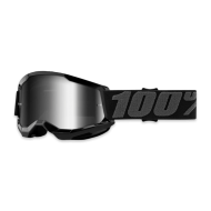 Strata 2 Youth Black 100% Goggle - Mirror Silver Lens (50521-252-01)