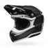 Large Moto-10 Spherical Helmet Gloss Black/White (BL-7146518)