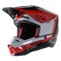 Large SM5 Solid Helmet Gloss Black/Grey/Red (8303722-1313-L)